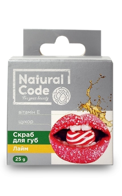 NATURAL CODE-Скраб для губ NATURAL CODE Лайм-4820174891541