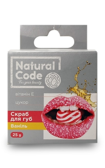 NATURAL CODE-Скраб для губ NATURAL CODE Ваниль-4820174891534