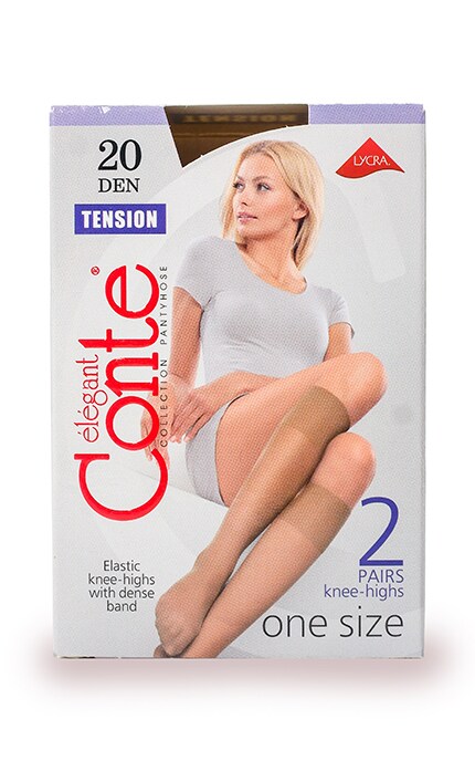 CONTE-Гольфы женские Conte Tension Shade 20 den (размер 23-25)-4810226002759