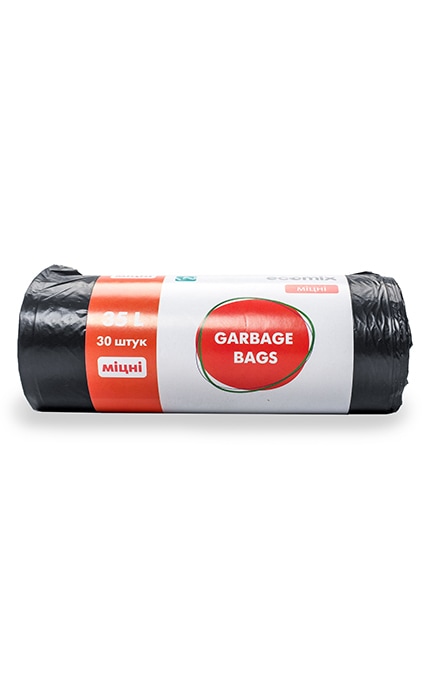 ECOMIX-Пакети для сміття Ecomix Carbafe Bags 35л міцні -4820102053249