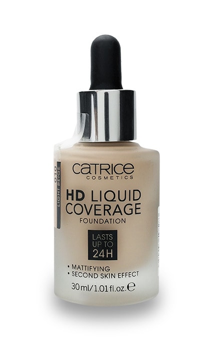 Тональная основа для лица Catrice HD Liquid Coverage 010 Light Beige 30 мл