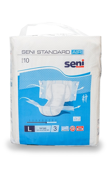 Подгузники для взрослых Seni Standard Air large 10 шт