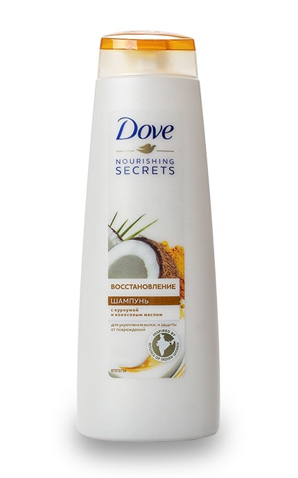 DOVE-Шампунь Dove Nourishing Secret Восстановление с куркумой и кокосовым маслом -8714100756607