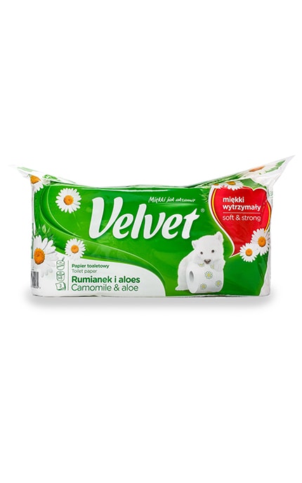 VELVET-Туалетний папір Velvet Ромашка&Алое Вера -5901478999030