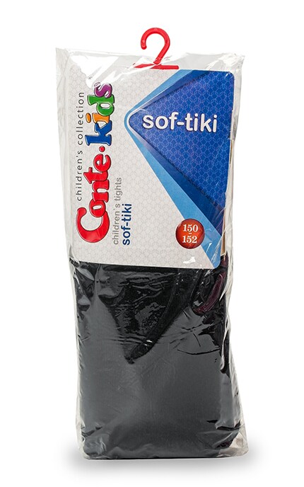 CONTE KIDS-Колготки дитячі Conte-kids Soft-tiki чорні (р. 150-152) -4810226184288