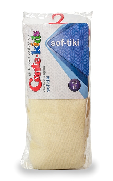 CONTE KIDS-Колготки детские Conte-kids Soft-tiki кремовые (р. 62-74)-4810226184592