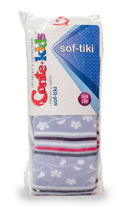 CONTE KIDS-Колготки детские Conte-kids Soft-tiki фиолетовые (р. 104-110)-4810226184356