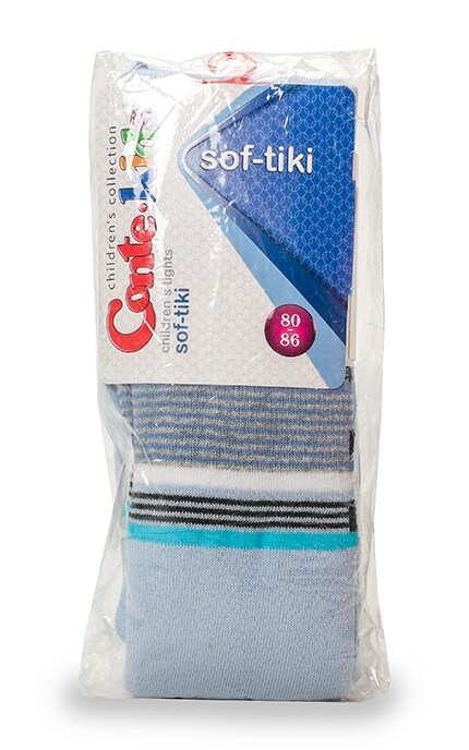 CONTE KIDS-Колготки детские Conte-kids Soft-tiki светло-голубые (р. 80-86)-4810226184646