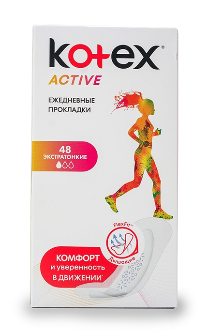 KOTEX-Ежедневные прокладки Kotex Active Экстра тонкие-5029053547909