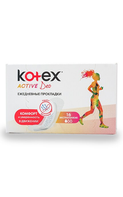 KOTEX-Ежедневные прокладки Kotex Active Экстра тонкие-5029053547893