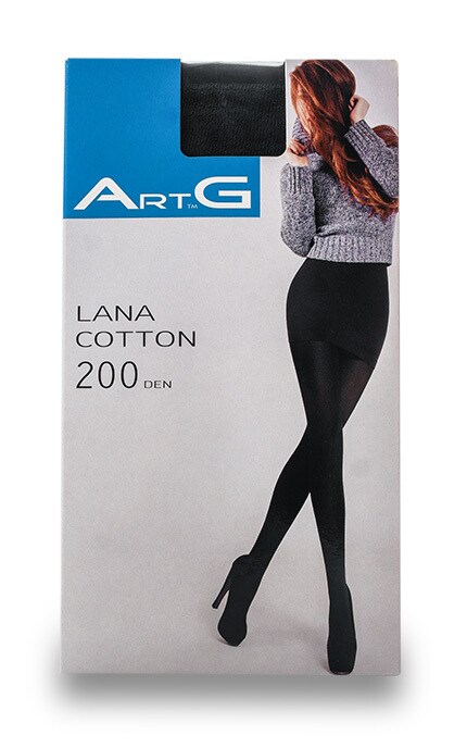 ART G-Колготки жіночі ArtG Lana Cotone 200 den, 2(S), 1 шт-4820040104942