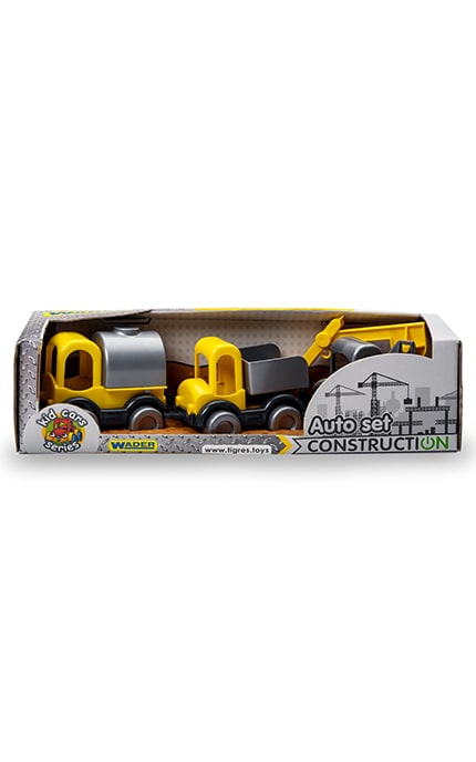 ТИГРЕС-Набір будівельних машинок Tigres Kid Cars іграшковий-4820159392704