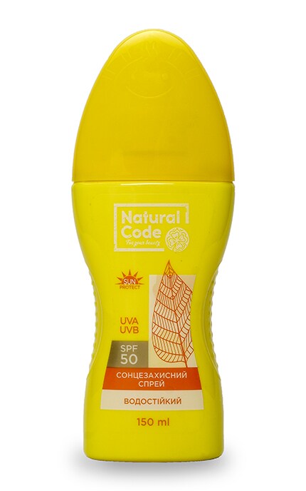 NATURAL CODE-Cпрей для кожи Natural Code Солнцезащитный SPF50-4820160038349