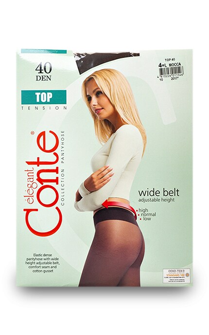 CONTE-Колготки Conte Top Mocca 40 den 4 розмір-4810226011546