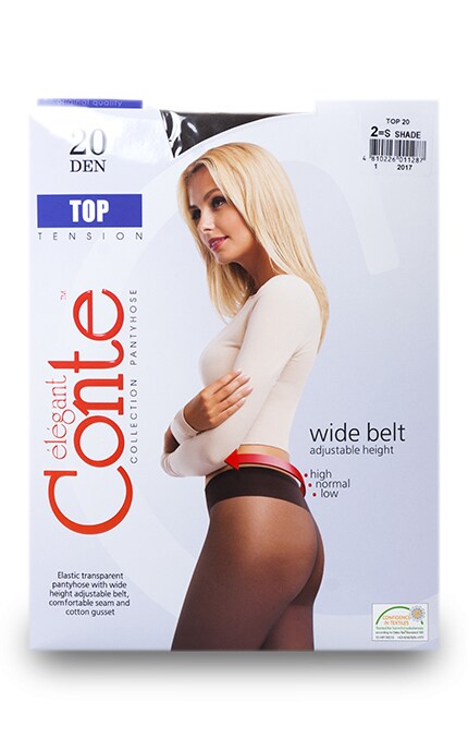 CONTE-Колготки Conte Top Shade 20 den 2 розмір-4810226011287