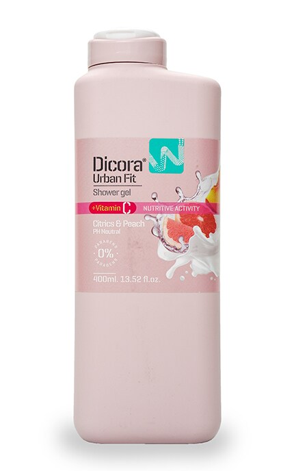 Гель для душа Dicora Urban Fit С витамином C Цитрус и Персик