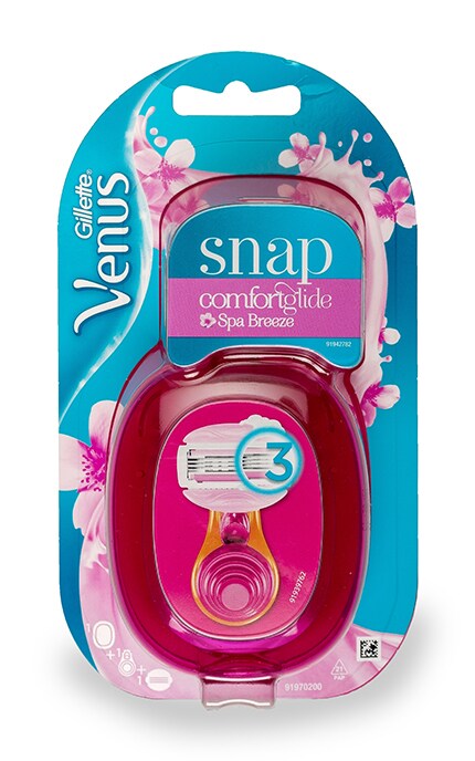 GILLETTE VENUS-Бритва Gillette Venus Snap Comfortglide Spa Breeze+1 сменная кассета-7702018497607