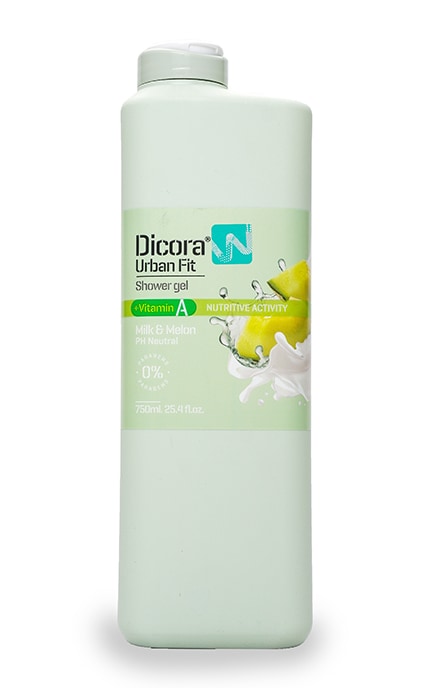 Гель для душа Dicora Urban Fit С витамином А Молоко и Дыня 750 мл