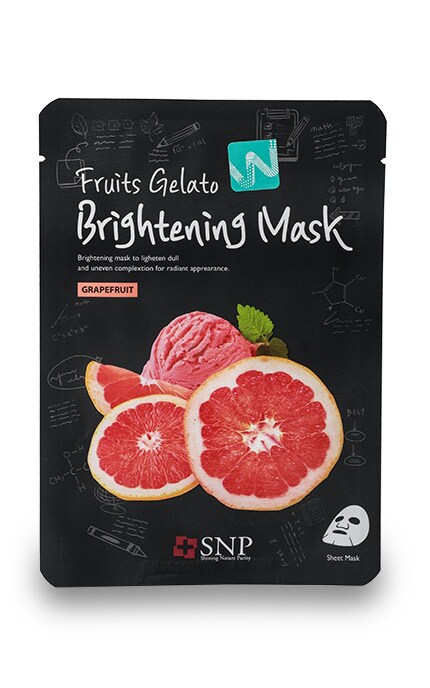 SNP-Маска для обличчя Fruits Gelato освітлююча з екстрактом грейпфрута-8809458840952