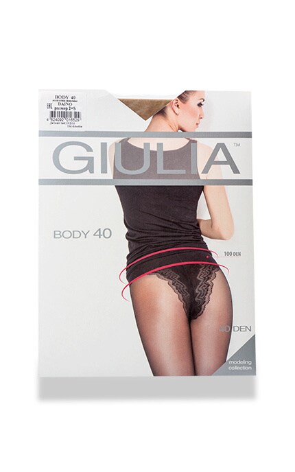 GIULIA-Колготки Giulia Body Daino 40 den 2 размер-4824092016529