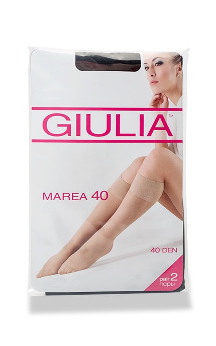 GIULIA-Гольфи жіночі Giulia Marea Gambaletto 40 Den Nero, 2 пари-4820040120805