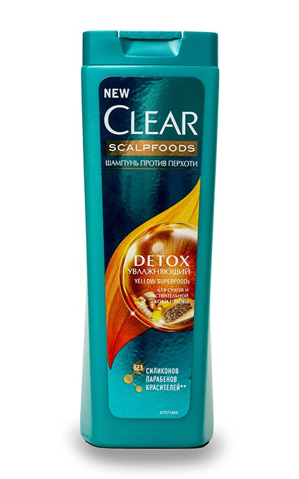 CLEAR-Шампунь-детокс Clear против перхоти Увлажняющий-8714100754597