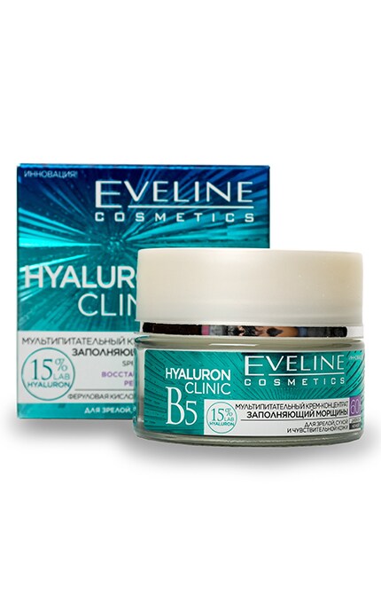 EVELINE-Крем-концентрат Eveline Cosmetics Hyaluron Clinic 60+ заповнюючий зморшки-5901761968446
