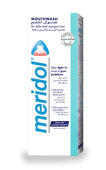 Ополаскиватель для полости рта Meridol антибактериальный комплексный от кровоточивости десен 400 мл