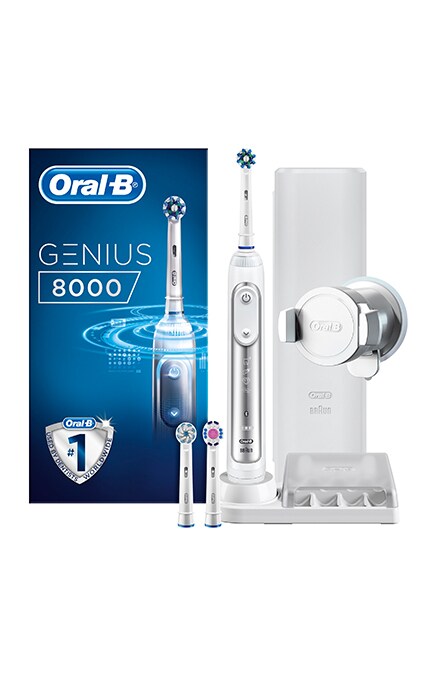 ORAL-B-Электрическая зубная щётка Oral-B Braun Genius 8000 белая-4210201159629