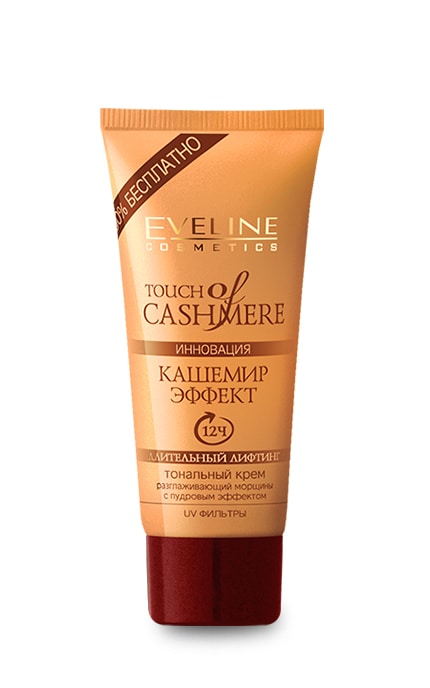 EVELINE-Тональный крем Кашемир Эффект Eveline Cosmetics Touch of Cashmere тон Бежевый-5901964014483