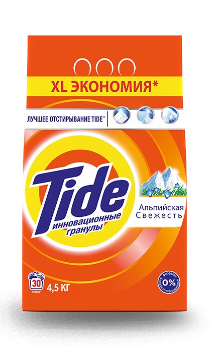 TIDE-Пральний порошок Tide Альпійська свіжість 4,5 кг Автомат-5410076228171