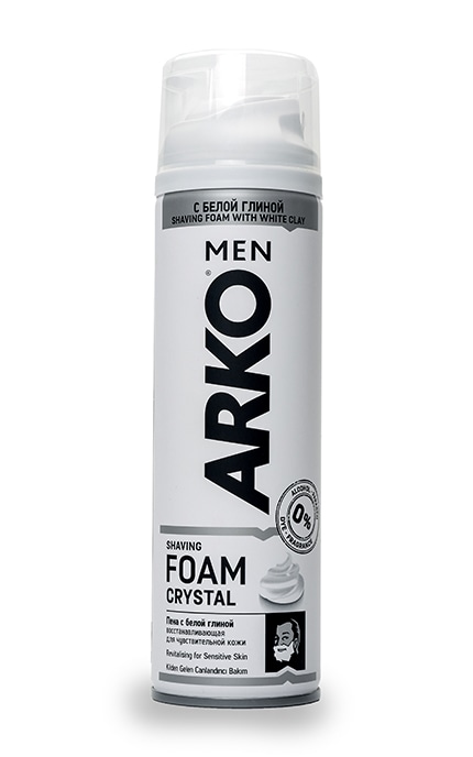 ARKO-Пена для бритья Arko Crystal с белой глиной-8690506497361