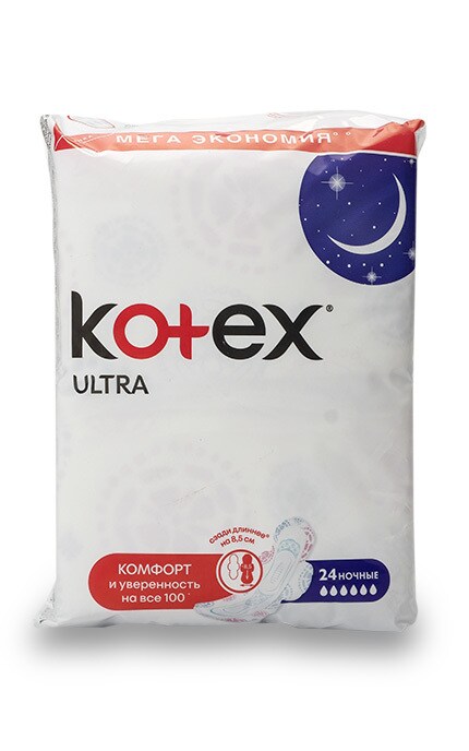 KOTEX-Гігієнічні прокладки Kotex Ultra Night Quadro-5029053548036