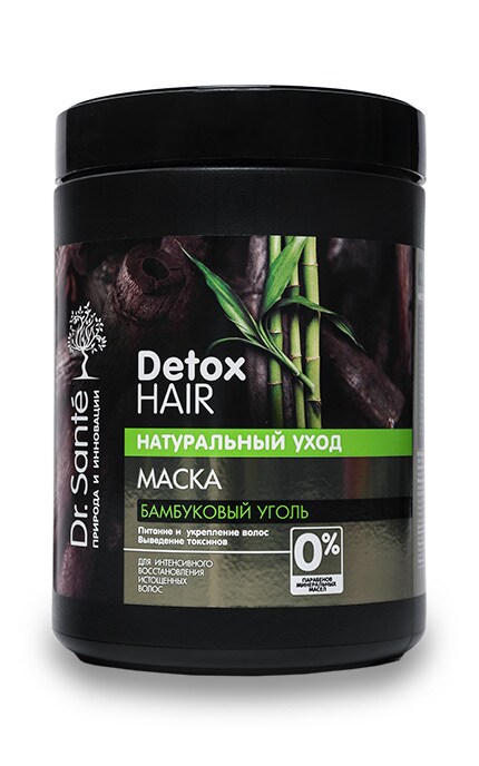 DR SANTE-Маска для волос Бамбуковый уголь Dr Sante Detox Hair -4823015940415
