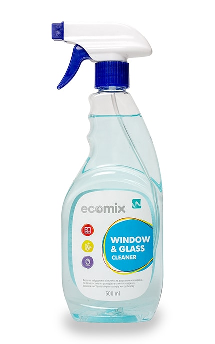Средство для мытья окон Ecomix с распылителем 500 мл