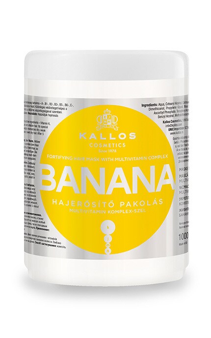 KALLOS-Маска для зміцнення волосся Kallos Cosmetics з екстрактом банана-5998889511104