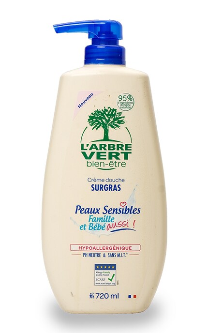 LARBRE VERT-Крем-гель для душу L`Arbre Vert Sensetive З екстрактом солодкого мигдалю Для чутливої шкіри-3450601032318