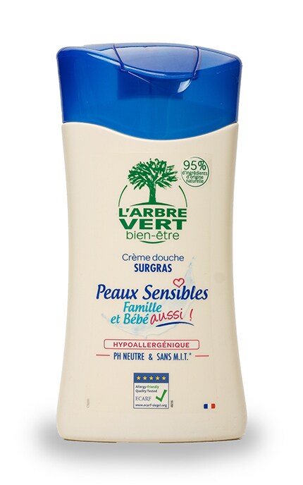 LARBRE VERT-Крем-гель для душа L`Arbre Vert Sensetive для чувствительной кожи с экстрактом сладкого миндаля-3450601028991