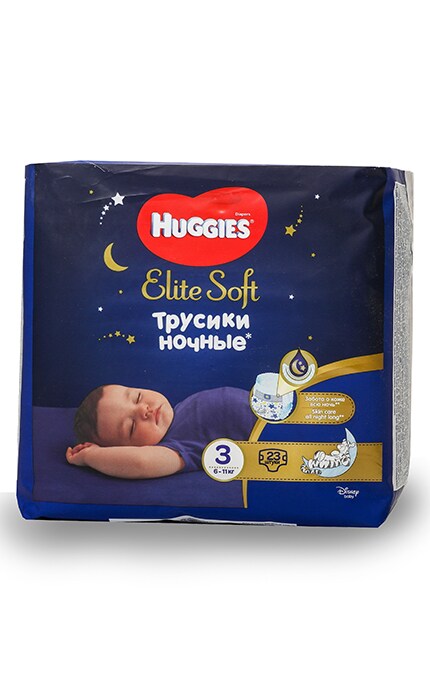 HUGGIES-Трусики-подгузники детские Huggies Elite Soft Ночные размер 3, 23 шт-5029053548159