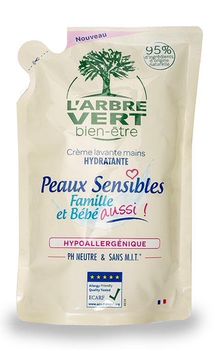LARBRE VERT-Крем-мило L`Arbre Vert Sensetive для чутливої шкіри з екстрактом солодкого мигдалю запасний блок -3450601032554