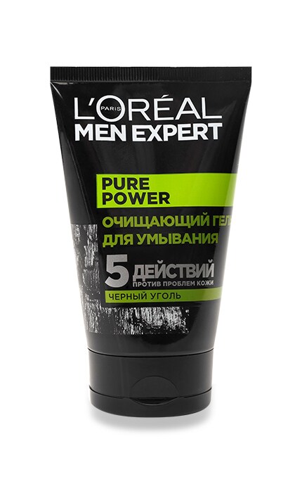 LOREAL PARIS MEN EXPERT-Очищающий гель для умывания L'Oreal Paris Men Expert Pure Power-3600523708093