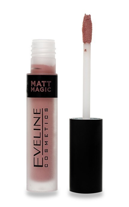 EVELINE-Жидкая помада для губ Eveline Cosmetics Matt Magic, 14 - Romantic Rose-5901761981315