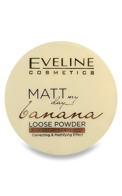 EVELINE-Пудра для лица Eveline Cosmetics Matt my day Banana Рассыпчатая-5901761980684