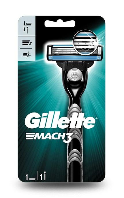 GILLETTE MACH-3-Бритва Gillette Mach 3 с 1 сменным картриджем-3014260251147