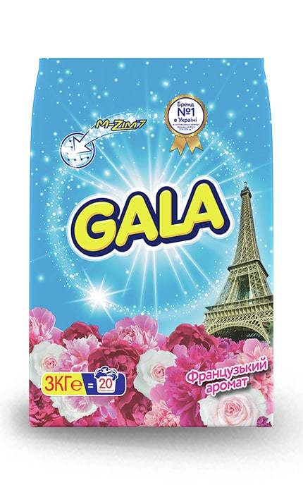 Gala 3 в 1 Стиральный Порошок Французский Аромат 3 кг