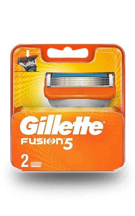 GILLETTE FUSION-Змінні картриджі для гоління Gillette Fusion5 (2 шт)-7702018877478