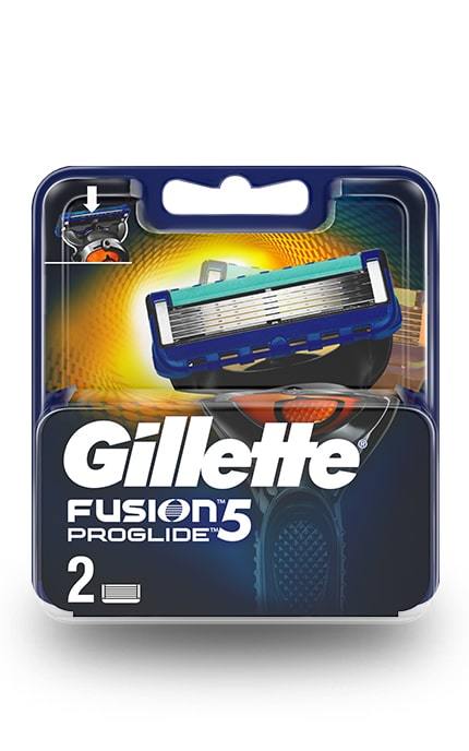 GILLETTE FUSION-Сменные картриджи для бритья Gillette Fusion5 ProGlide (2 шт)-7702018085897