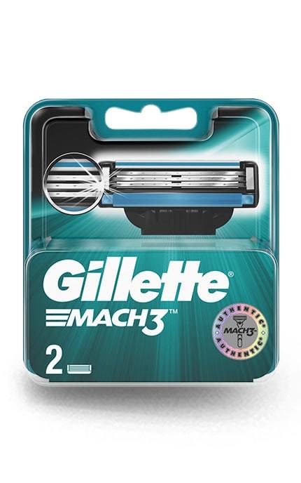 GILLETTE MACH-3-Сменные картриджи для бритья Gillette Mach 3 (2 шт)-3014260251970