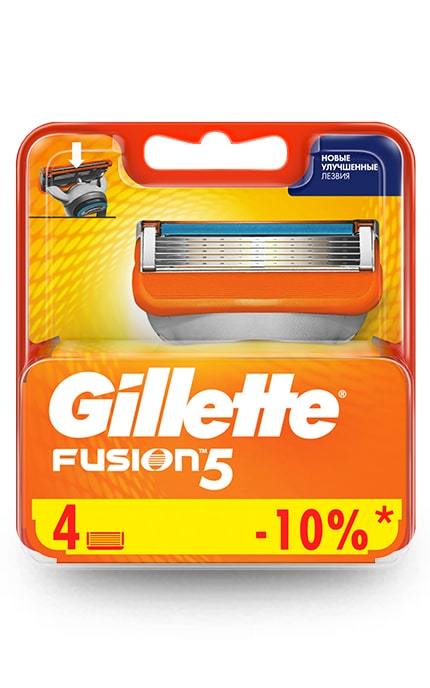 GILLETTE FUSION-Сменные картриджи для бритья Gillette Fusion5 (4 шт)-7702018874460