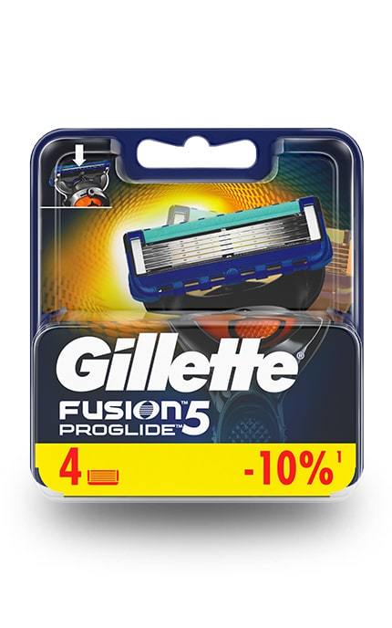 GILLETTE FUSION-Сменные картриджи для бритья Gillette Fusion5 ProGlide (4 шт)-7702018085514